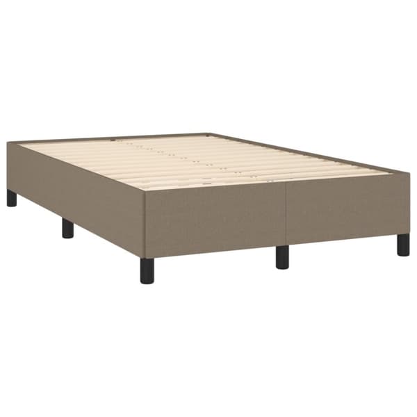 vidaXL Ramsäng med madrass taupe 120x190 cm tyg