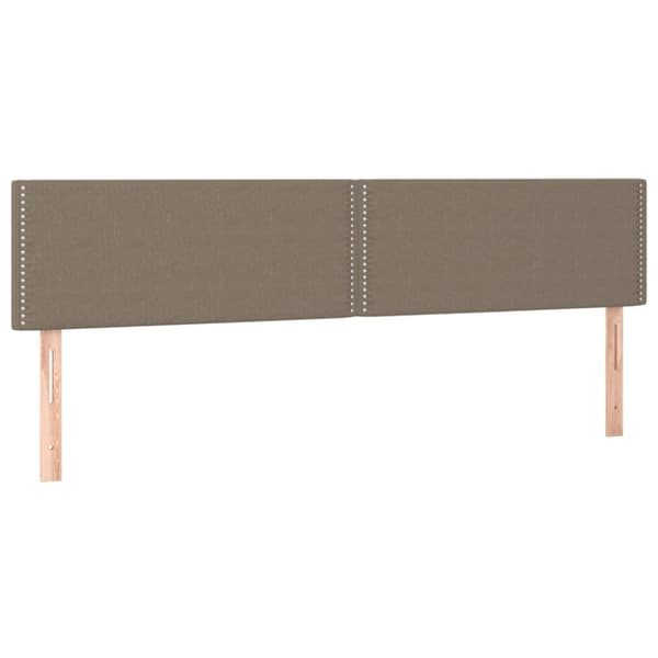 vidaXL kontinentalseng med madras 120x190 cm stof gråbrun