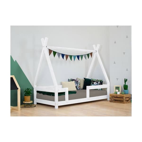 Benlemi - DO-0003/90X160-BIL - NAKANA tipi trä enkelsäng Vit 90x160cm