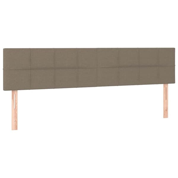 vidaXL kontinentalseng med madras 120x190 cm stof gråbrun