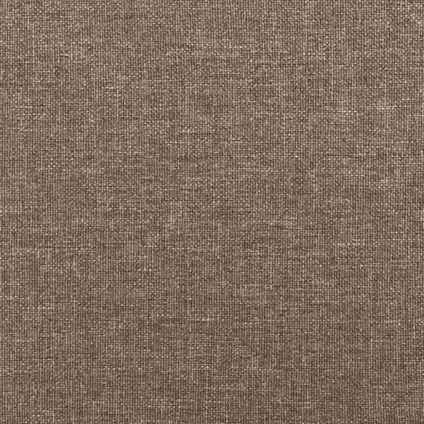 vidaXL kontinentalseng med madras 120x190 cm stof gråbrun