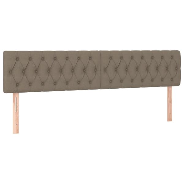 vidaXL kontinentalseng med madras 120x190 cm stof gråbrun