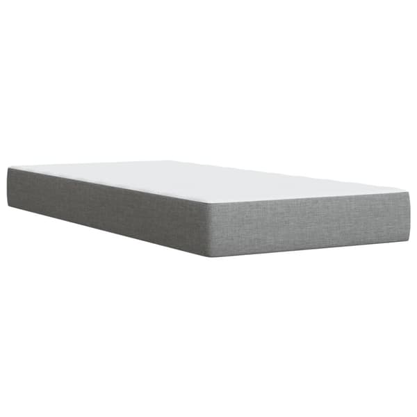 vidaXL kontinentalseng med madras 100x200 cm stof lysegrå