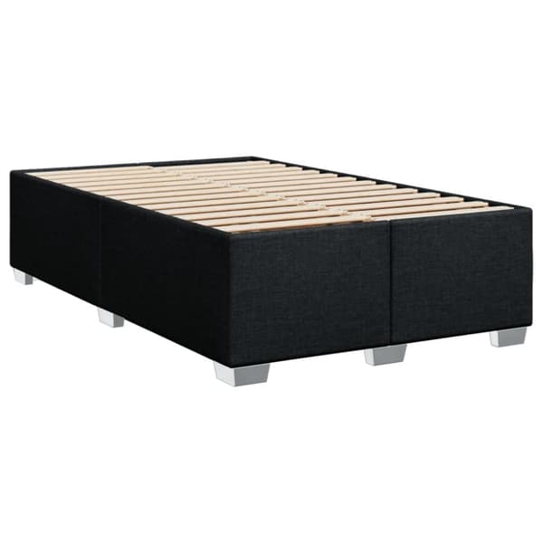 vidaXL kontinentalseng med madras 100x200 cm stof sort