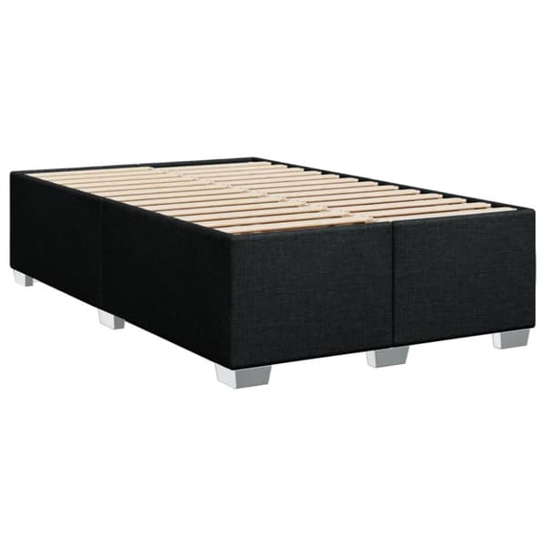 vidaXL kontinentalseng med madras 90x190 cm stof sort