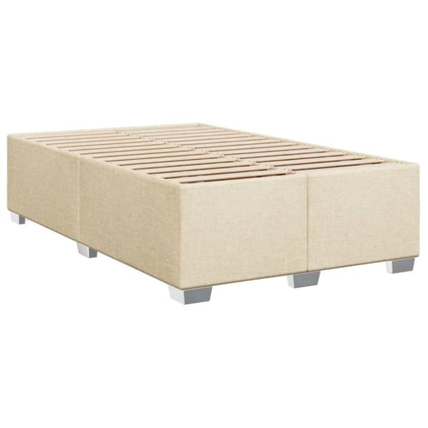 vidaXL kontinentalseng med madras 80x200 cm stof cremefarvet