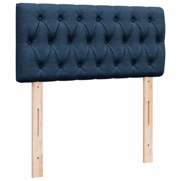 vidaXL kontinentalseng med madras 100x200 cm stof blå