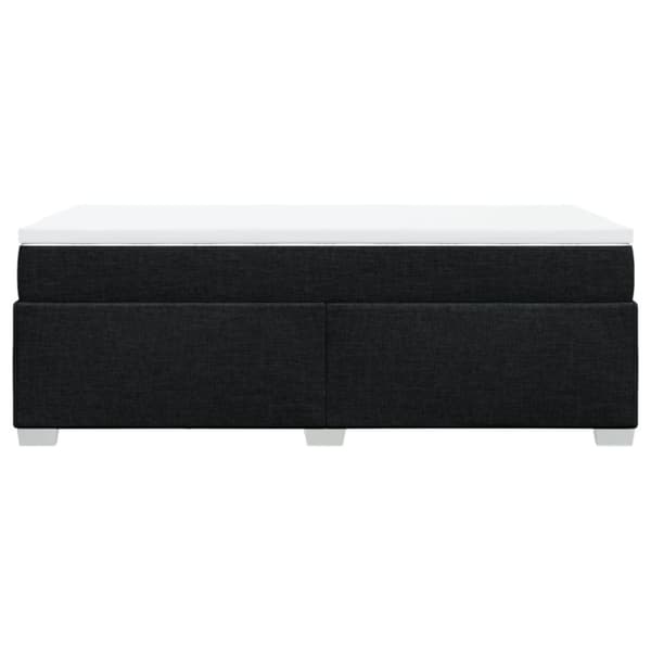 vidaXL kontinentalseng med madras 80x200 cm stof sort