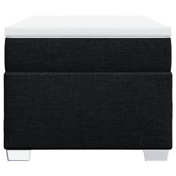 vidaXL kontinentalseng med madras 90x190 cm stof sort