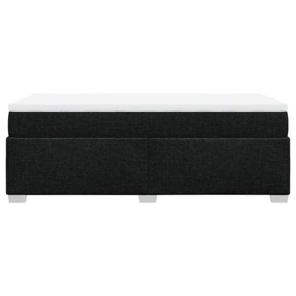 vidaXL kontinentalseng med madras 90x190 cm stof sort