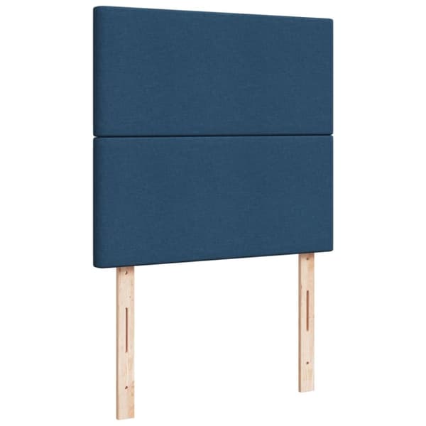 vidaXL kontinentalseng med madras 80x200 cm stof blå