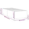 Miniatyrbillede 10 af 10: vidaXL sengeramme 100x200 cm stof sort