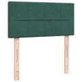 Miniatyrbilde 9 av 11: vidaXL Seng med madrass boksfjær mørkegrønn 100x200 cm fløyel