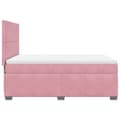 Pikkukuva 10 / 11: vidaXL Jenkkisänky patjalla pinkki 140x190 cm sametti