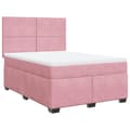 Pikkukuva 1 / 11: vidaXL Jenkkisänky patjalla pinkki 140x190 cm sametti
