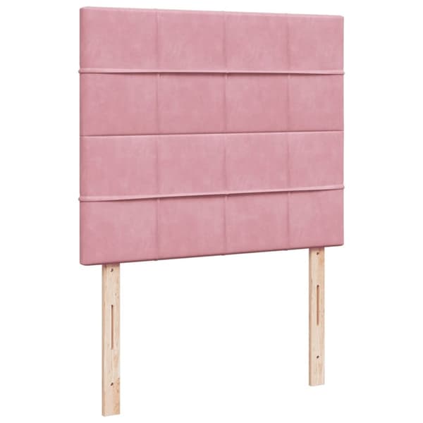 vidaXL Jenkkisänky patjalla pinkki 120x200 cm sametti