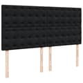 Pikkukuva 9 / 11: vidaXL Jenkkisänky patjalla musta 200x200 cm sametti