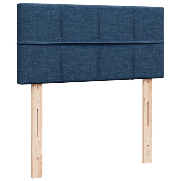 vidaXL kontinentalseng med madras 90x190 cm stof blå