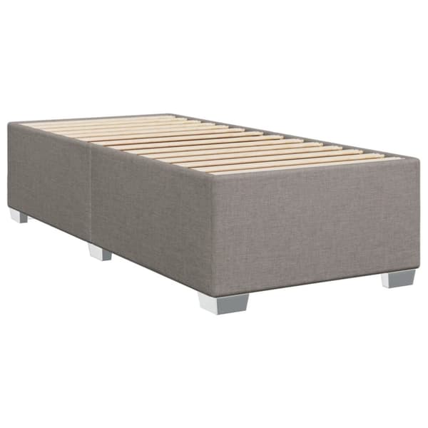 vidaXL sengeramme 90x200 cm stof gråbrun