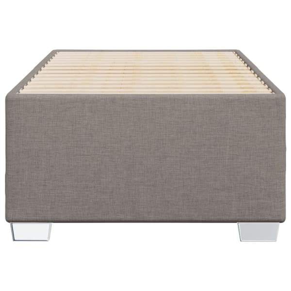 vidaXL sengeramme 90x200 cm stof gråbrun