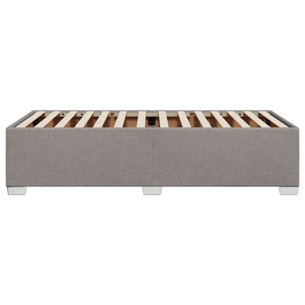 vidaXL sengeramme 90x200 cm stof gråbrun