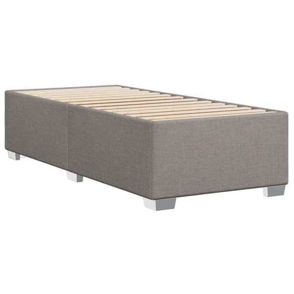 vidaXL sengeramme 90x200 cm stof gråbrun