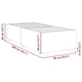 Miniatyrbillede 10 af 10: vidaXL sengeramme 90x200 cm stof sort