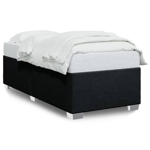 vidaXL sengeramme 90x200 cm stof sort