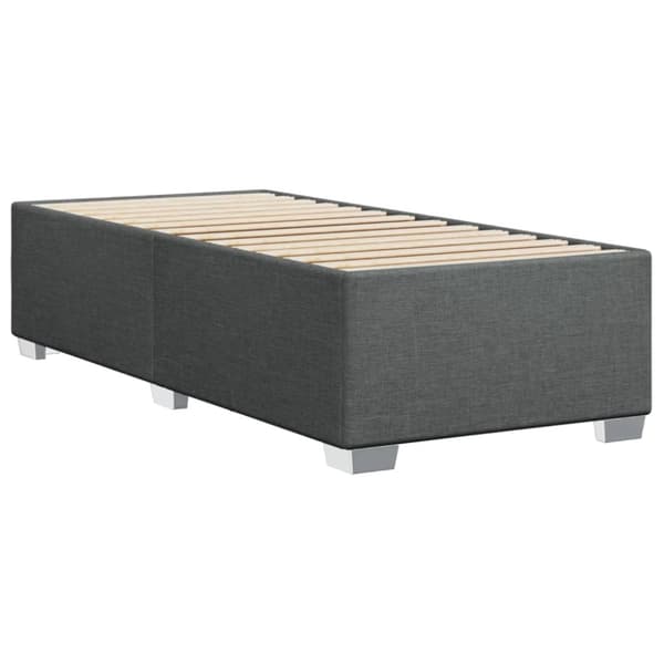 vidaXL sengeramme 80x200 cm stof mørkegrå