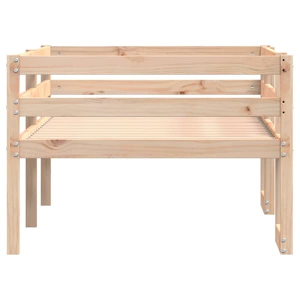 vidaXL Sengeramme for barn 75x190 cm heltre furu