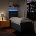 Miniatyrbild 6 av 11: vidaXL Ramsäng med madrass blå 90x190 cm tyg