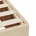 Miniatyrbillede 8 af 10: vidaXL sengeramme 90x200 cm stof cremefarvet