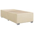 Miniatyrbillede 1 af 10: vidaXL sengeramme 90x200 cm stof cremefarvet
