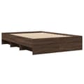 Pikkukuva 8 / 11: vidaXL Sängynrunko ruskea tammi 135x190 cm tekninen puu