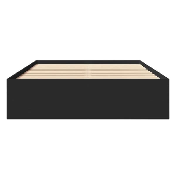 vidaXL Sengeramme svart 135x190 cm konstruert tre