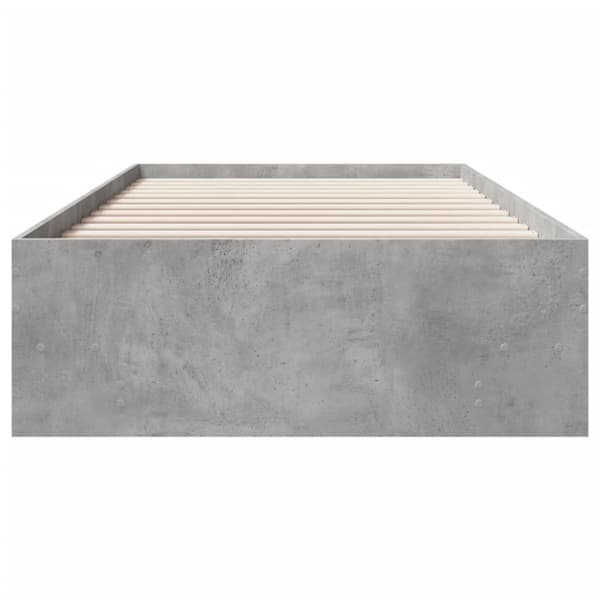 vidaXL Sengeramme betonggrå 90x190 cm konstruert tre