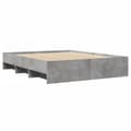 Miniatyrbilde 8 av 11: vidaXL Sengeramme betonggrå 150x200 cm konstruert tre