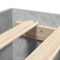 Miniatyrbilde 9 av 11: vidaXL Sengeramme betonggrå 150x200 cm konstruert tre