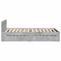 Miniatyrbilde 7 av 11: vidaXL Sengeramme med hodegavl betonggrå 90x190 cm konstruert tre