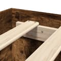 Miniatyrbilde 9 av 11: vidaXL Sengeramme uten madrass røkt eik 100x200 cm konstruert tre