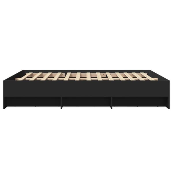 vidaXL Sengeramme svart 150x200 cm konstruert tre