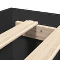 Miniatyrbilde 9 av 11: vidaXL Sengeramme svart 150x200 cm konstruert tre