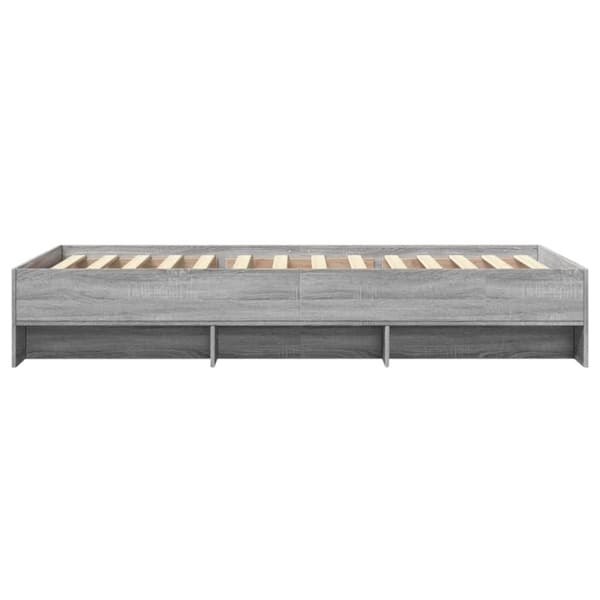 vidaXL Sängynrunko harmaa Sonoma 75x190 cm tekninen puu