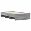 Miniatyrbilde 3 av 11: vidaXL Sengeramme grå sonoma 100x200 cm konstruert tre