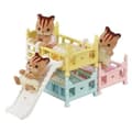 Miniatyrbild 4 av 4: Sylvanian Families Våningssängar - Rosa - 5741 - Avtagbara kuddar, täcken, rutschkana och stegar