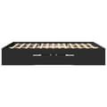 Miniatyrbilde 7 av 11: vidaXL Sengeramme svart 150x200 cm konstruert tre