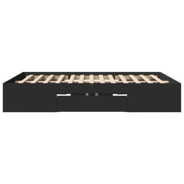 vidaXL Sengeramme svart 150x200 cm konstruert tre