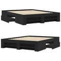 Miniatyrbilde 9 av 11: vidaXL Sengeramme svart 150x200 cm konstruert tre