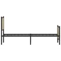 Miniatyrbilde 7 av 11: vidaXL Sengeramme i metall uten madrass sonoma eik 107x203 cm