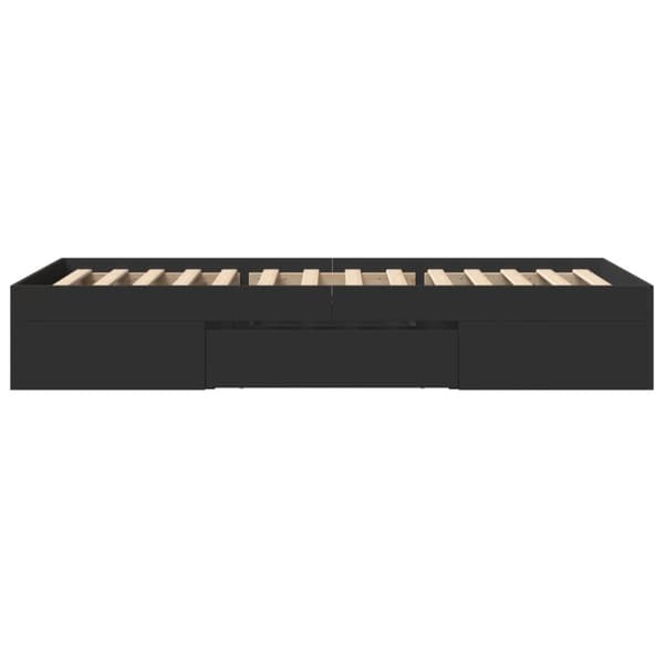vidaXL Sengeramme svart 75x190 cm konstruert tre